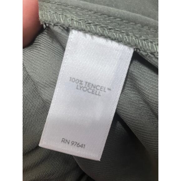 J. JIll Women's XL Tall Green Pull On Elastic Waist‎ Wide Leg Lightweight Pants - Picture 4 of 6